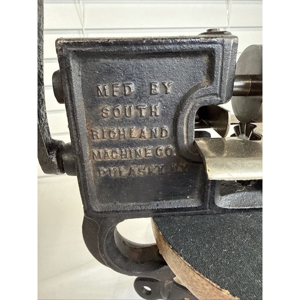 Vintage Clean Cut Pinking Machine South Richland Machine Co. NY - Fabric Cutter - Picture 3 of 15
